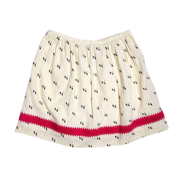 Madewell Lightstitch Linen Cotton A-line Circle Skirt Size 6 - Picture 1 of 8